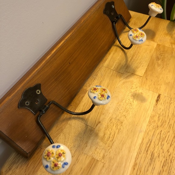 Vintage handmade mountable coat hook - Picture 2 of 2